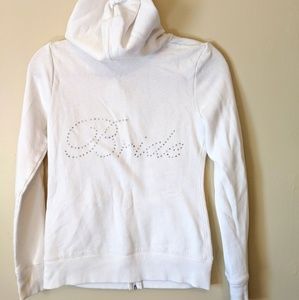 Bride zip up wedding jacket